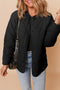 Snap Button Quilted Puffer Jacket